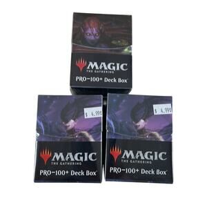 Ultra PRO Magic MTG PRO-100+ Deck Box 100+ Standard Multi-Color Lot Of 4